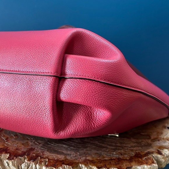 Coach Skylar Hobo Poppy Pink Pebble Leather, Shoulder Bag 91154 - Picture 14 of 17